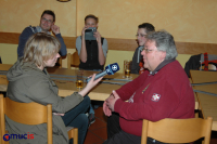 Obelix wird vom BR interviewt